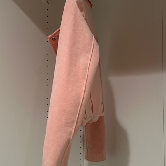 Pink faux leather biker jacket - Picture 3 of 12